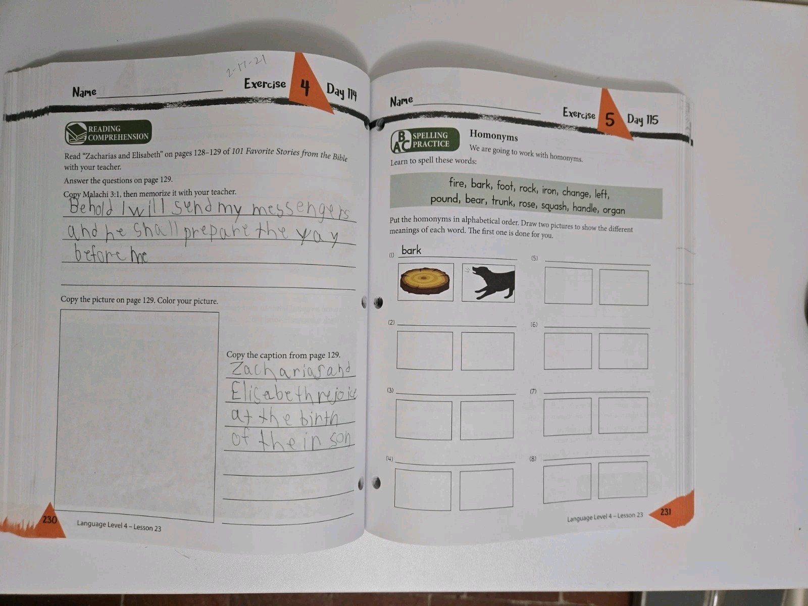 Masterbooks Language Lessons for Living Education Level 4 Homeschool *1/2 USED