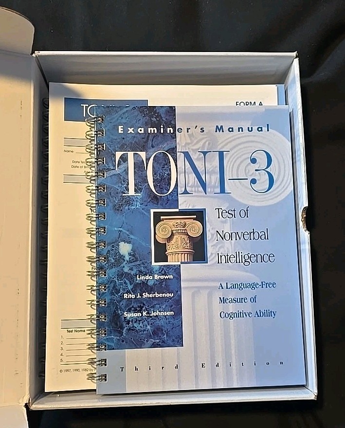 Test Of Nonverbal Intelligence 3 (TONI-3) By Pro-Ed (3rd Edition)