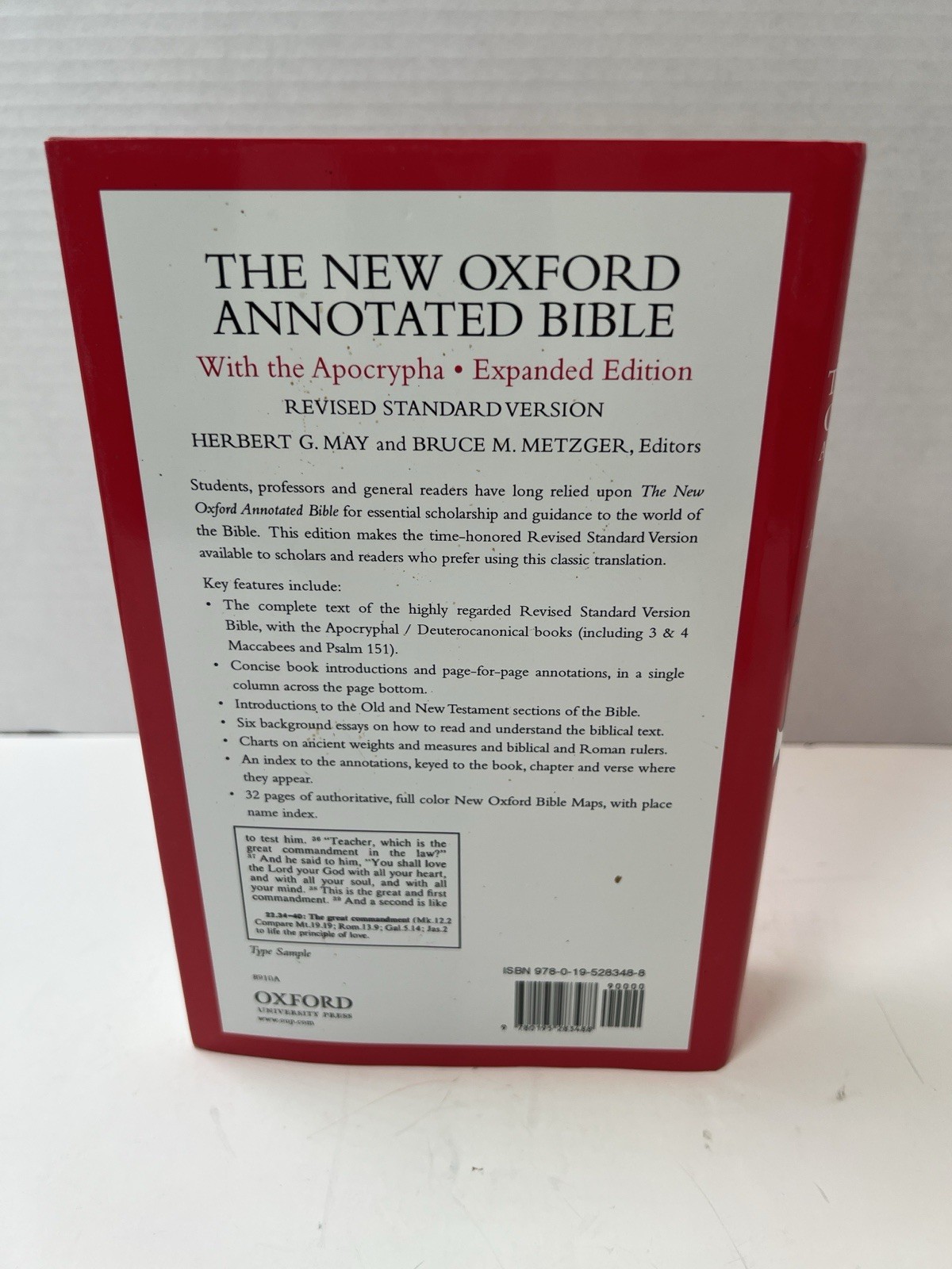 The New Oxford Annotated Bible with the Apocrypha, Revised Standard Version