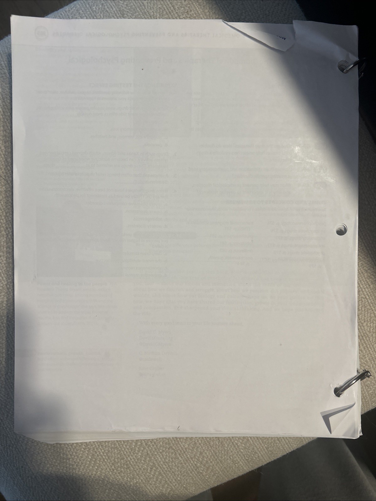 Macmillan Learning Exploring Psychology 13th Ed Loose-Leaf Text Myers-Damaged